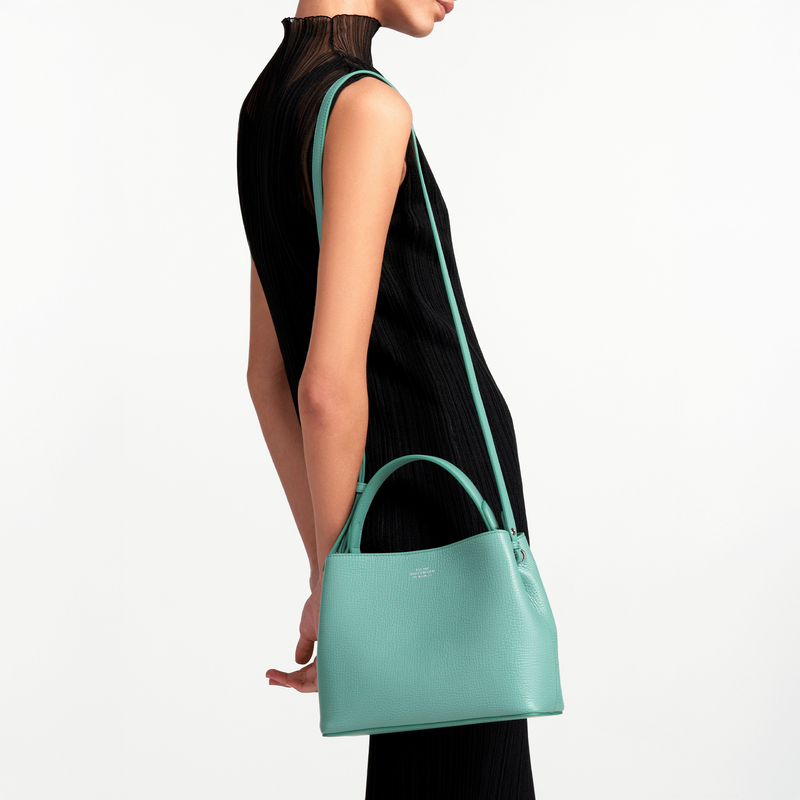 Day Crossbody Bag in Ludlow in mineral green | Smythson